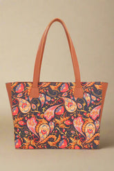 -Carry Side Rexine Canvas Bag